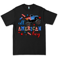 Black all american boy  monsterr truck Premium Tee - AdoDesignShop