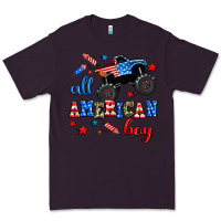 Plum all american boy  monsterr truck Premium Tee - AdoDesignShop