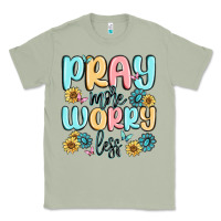 Matcha pray more worry less Classic Tee - MaliasSmallBusiness
