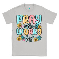 Moon Dust pray more worry less Classic Tee - MaliasSmallBusiness
