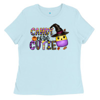Baby Blue Candy Corn Cutie Ladies Tee - CowhideDigitalArt
