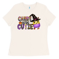 Bone Candy Corn Cutie Ladies Tee - CowhideDigitalArt