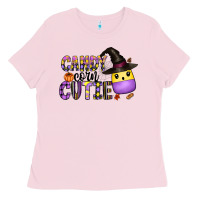 Bubblegum Pink Candy Corn Cutie Ladies Tee - CowhideDigitalArt