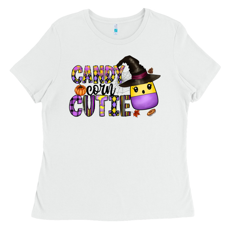 Candy Corn Cutie Ladies Tee by CowhideDigitalArt | Teevron