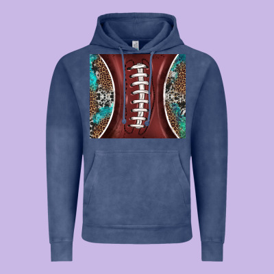 Western Pattern And American Football Vintage Hoodie Designed By Barkaloodesign
