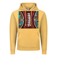 Vintage Mustard western pattern and american football Vintage Hoodie - BarkalooDesign