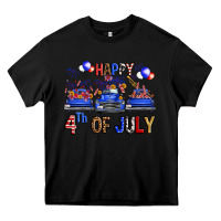 Black western hello fourth of july trucks Heavy Core Tee - FaDigitalArtStudio