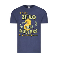 Vintage Denim it costs zero dollars to be a nice person Vintage Tee - MaliasSmallBusiness