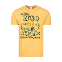 Vintage Mustard it costs zero dollars to be a nice person Vintage Tee - MaliasSmallBusiness
