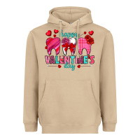Mushroom Happy Valentine's Day with teeth Valentine's Day Heavyweight Hoodie - HowdyJamesFarm