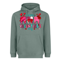 Sage Happy Valentine's Day with teeth Valentine's Day Heavyweight Hoodie - HowdyJamesFarm