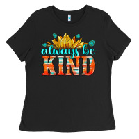 Black always be kind Ladies Tee - HRA Design Shop
