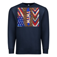 Navy American mama Premium Sweatshirt - TumblerDesignByShophia