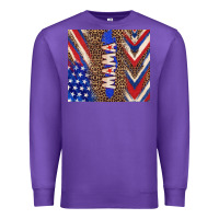 Purple American mama Premium Sweatshirt - TumblerDesignByShophia