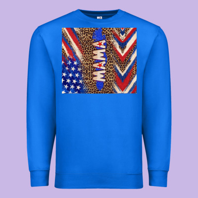 American Mama Premium Sweatshirt Designed By Tumblerdesignbyshophia