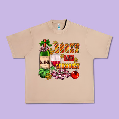Boozy And Schmoozy Urban Heavy Tee Designed By Adodesignshop