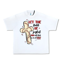 White baseball Urban Heavy Tee - MaliasSmallBusiness