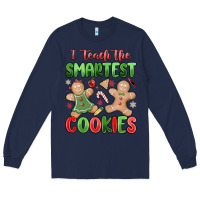 Navy teach the smartest cookies Long Sleeve Tee - MaliasSmallBusiness