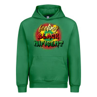 Emerald Feeling blacknificent Urban Hoodie - FaDigitalArtStudio