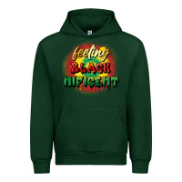 Forest Green Feeling blacknificent Urban Hoodie - FaDigitalArtStudio