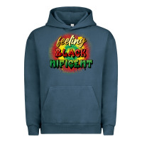 Pigment Midnight Navy Feeling blacknificent Urban Hoodie - FaDigitalArtStudio