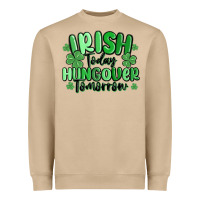 Mushroom irish today hungover tomorrow Heavyweight Sweatshirt - MaliasSmallBusiness