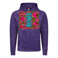 Cloud Purple xoxo valentine's day pink roses and hearts Vintage Hoodie - Jasminsmagicworld