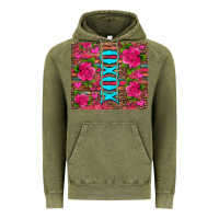 Vintage Olive xoxo valentine's day pink roses and hearts Vintage Hoodie - Jasminsmagicworld