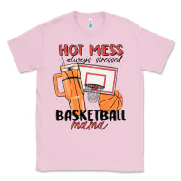 Bubblegum Pink hot mess always stressed basketball mama Classic Tee - MaliasSmallBusiness