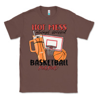 Chestnut hot mess always stressed basketball mama Classic Tee - MaliasSmallBusiness