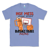 Colony Blue hot mess always stressed basketball mama Classic Tee - MaliasSmallBusiness