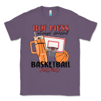 Lavender hot mess always stressed basketball mama Classic Tee - MaliasSmallBusiness