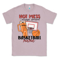 Lilac hot mess always stressed basketball mama Classic Tee - MaliasSmallBusiness