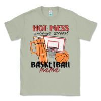 Matcha hot mess always stressed basketball mama Classic Tee - MaliasSmallBusiness
