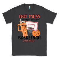 Smoke hot mess always stressed basketball mama Classic Tee - MaliasSmallBusiness