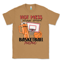 Toasted Coconut hot mess always stressed basketball mama Classic Tee - MaliasSmallBusiness