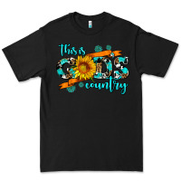 Black this is gods country sunflower Premium Tee - AdoDesignShop