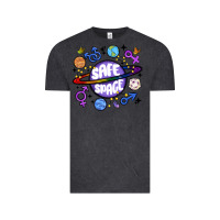Vintage Black safe space Vintage Tee - MaliasSmallBusiness