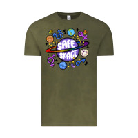 Vintage Olive safe space Vintage Tee - MaliasSmallBusiness