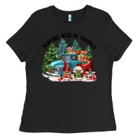 Black hanging with my gnomies Ladies Tee - FaDigitalArtStudio