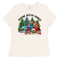 Bone hanging with my gnomies Ladies Tee - FaDigitalArtStudio