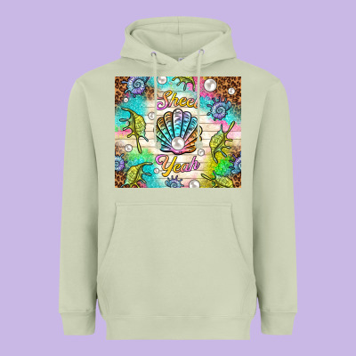 Shell Yeah Heavyweight Hoodie Designed By Tumblerdesignbyshophia
