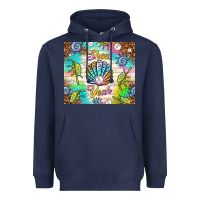 Navy Shell yeah Heavyweight Hoodie - TumblerDesignByShophia
