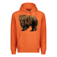 Carrot Grizzly Bear Premium Hoodie - HowdyJamesFarm