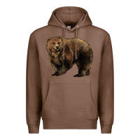 Chestnut Grizzly Bear Premium Hoodie - HowdyJamesFarm