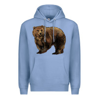 Colony Blue Grizzly Bear Premium Hoodie - HowdyJamesFarm