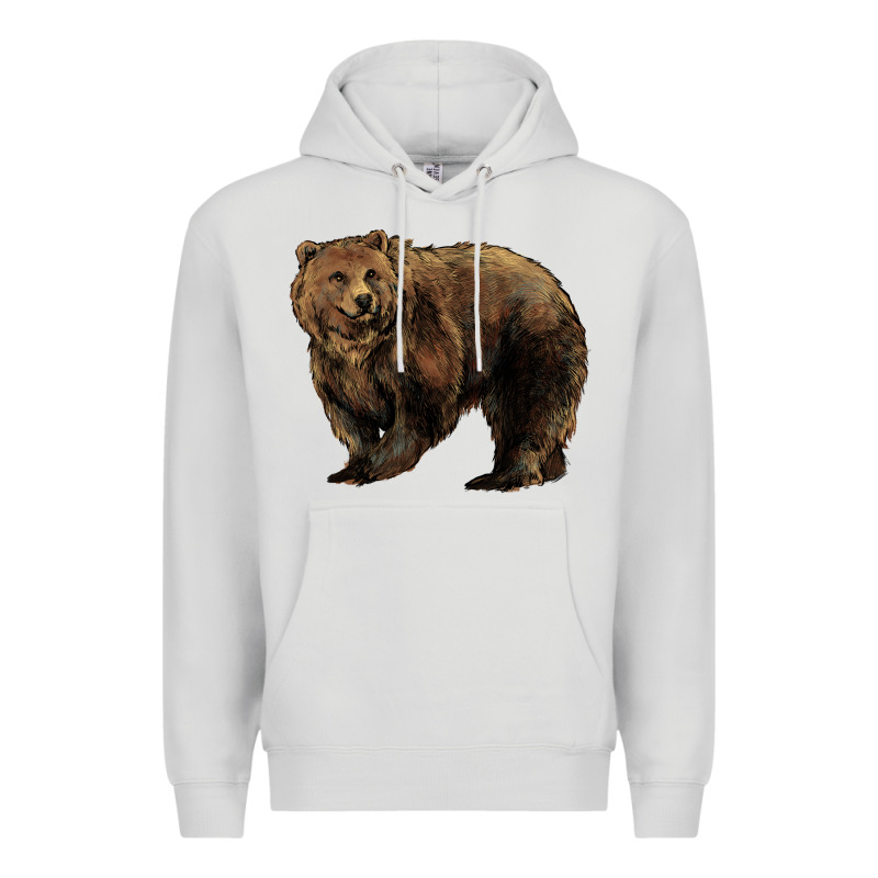 Grizzly Bear Premium Hoodie by HowdyJamesFarm | Teevron