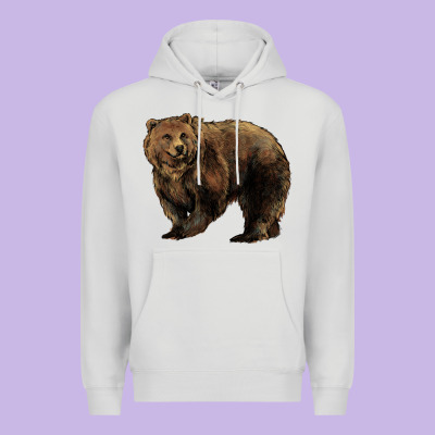 Grizzly Bear Premium Hoodie Designed By Howdyjamesfarm