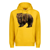 Lemon Grizzly Bear Premium Hoodie - HowdyJamesFarm