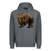 Rock Grizzly Bear Premium Hoodie - HowdyJamesFarm